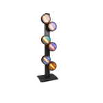 ROLLING EYES 6pcs 40W rotating retro light strip with auxiliary light effect