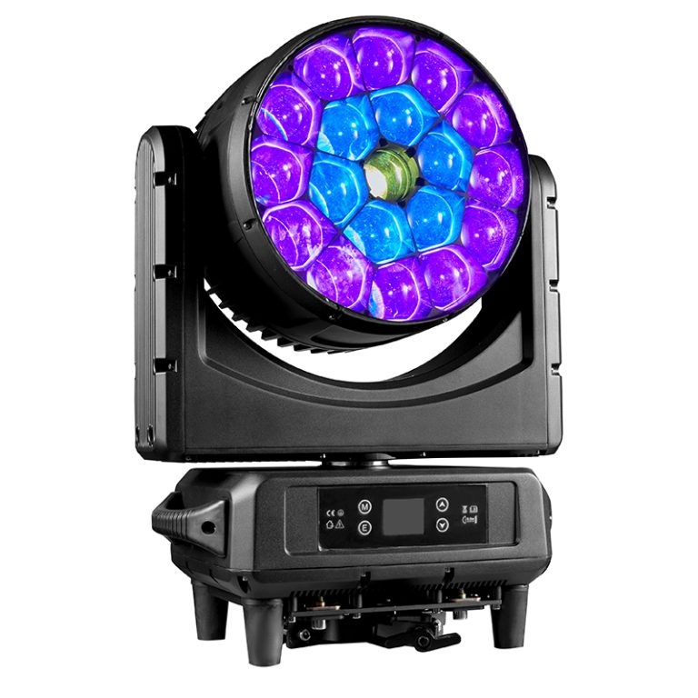 Moving Head Wash LED_IP MWASH1940Z 19pcs Bee Eye Zoom Wash Moving Head Light