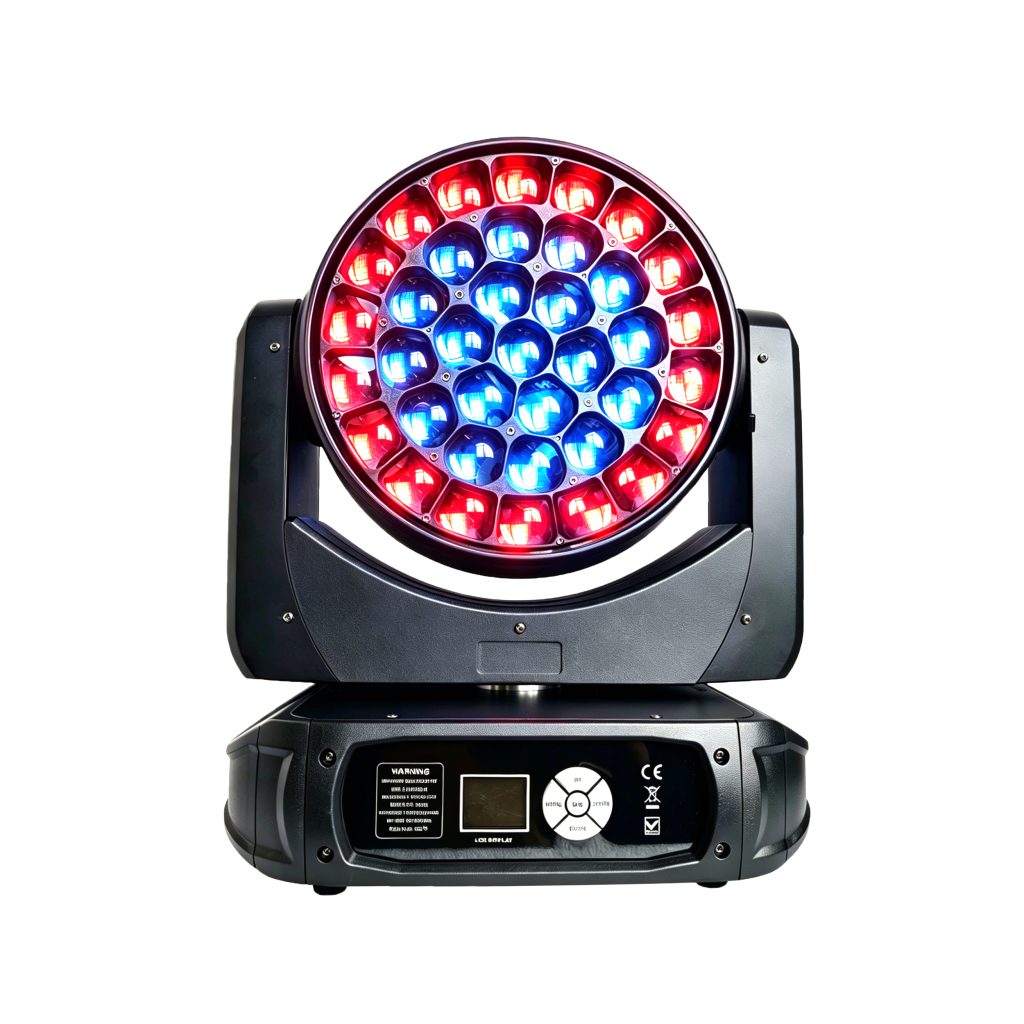 Moving Head Wash LED_MWASH3725ZE 37pcs Bee Eye Zoom Wash Moving Head Light